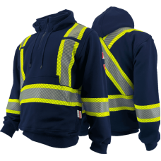 Atlas Pullover AR/FR Navy Hoodies 4014NB