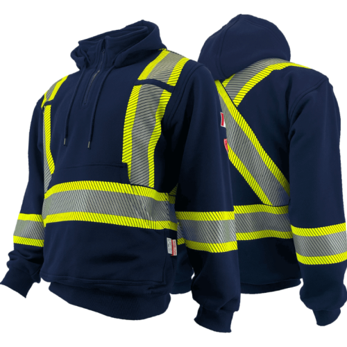 Atlas Pullover AR/FR Navy Hoodies 4014NB